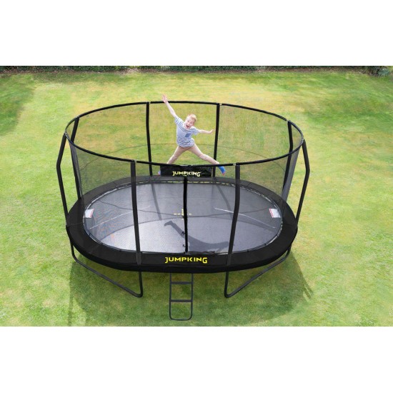 JumpKing 10ft x 15ft Oval JumpPod Trampoline 